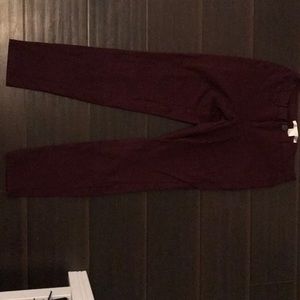 Burgundy Lauren Conrad stretch leggings